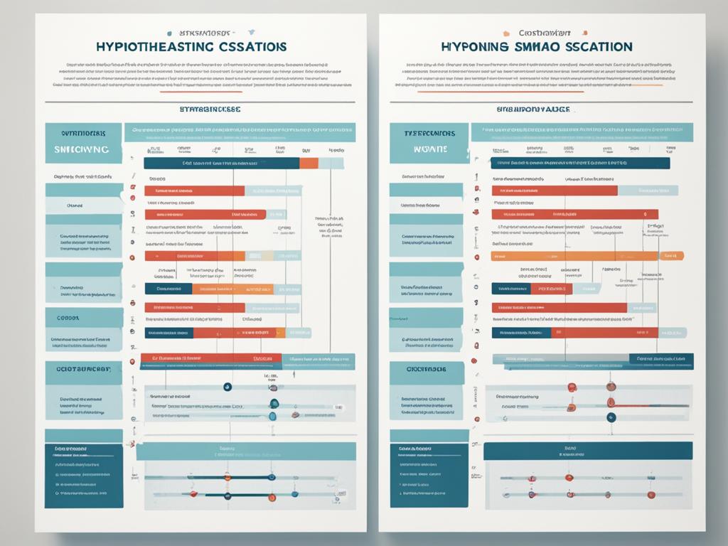 Meta-analysis chart comparing hypnotherapy and traditional smoking cessation methods